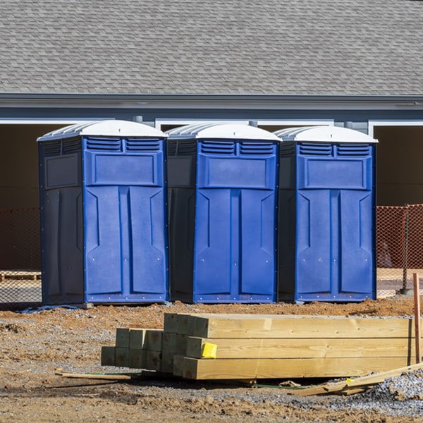 what is the expected delivery and pickup timeframe for the porta potties in Big Run Pennsylvania